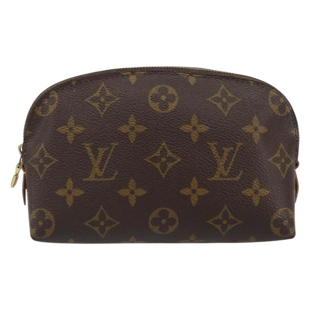 Louis Vuitton Monogram Pochette Cosmetic PM Pouch Brown